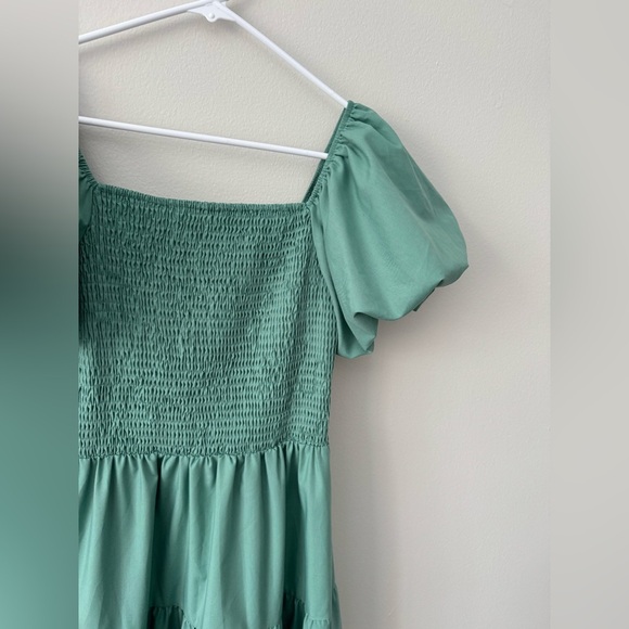 Summer long solid dress color green tube dress Size M - Picture 6 of 10